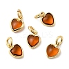 Brass Pave Cubic Zirconia Pendants KK-Z137-21G-01-1