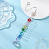Glass Round & Octagonal Beads Hanging Suncatchers HJEW-JM04605-02-1