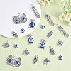 25Pcs 5 Style Alloy Enamel Pendants FIND-SZ0002-88-4