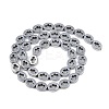 Electroplated Synthetic Non-magnetic Hematite Beads Strands G-K375-C01-01-3