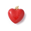 Brass Enamel Pendants KK-D336-08G-02-1