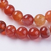 Natural Striped Agate/Banded Agate Beads Strands G-G591-8mm-03-3