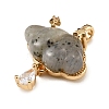 Natural Labradorite Carved Pendants GG-CBA5963-03E-2