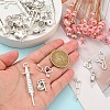 40Pcs 8 Styles Medical Theme Tibetan Style Alloy Pendants TIBEP-YW0001-92-5