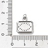 Rack Plating Brass Micro Pave Cubic Zirconia and Enamel Pendants KK-Q786-06P-3