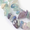 Natural Electroplated Fluorite Beads Strands X-G-G767-08A-3