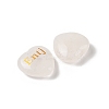 Natural Quartz Crystal Heart Engraving MBTI Figurines Statues for Home Office Desk Decorations G-K353-05I-2
