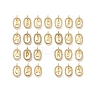 26Pcs Letter A~Z Brass Micro Pave Cubic Zirconia Pendants ZIRC-P123-01G-01-1