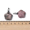 Natural Rhodonite Carved Pendants G-I319-02P-A09-3