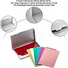 56 Sheets 8 Colors Aluminium Blank Name Cards DIY-NB0001-31-5