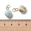 Natural Flower Amazonite Pendants STAS-C120-10G-02-3