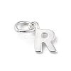 925 Sterling Silver Letter Charms STER-C012-01S-R-1