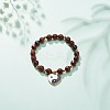 Natural Brecciated Jasper Stretch Bracelet BJEW-JB08525-02-2