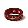 Faux Suede Snap Cord Bracelet LS-BJEW-F428-13-4