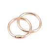 Brass Closed Jump Rings KK-D257-01RG-09-2