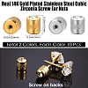 20Pcs 2 Colors 304 Stainless Steel Micro Pave Clear Cubic Zirconia Ear Nuts EJEW-BBC0001-68-2