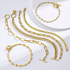 6Pcs 6 Styles Stainless Steel Chain Bracelets Kits BJEW-PH0004-47-2