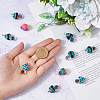 SUPERFINDINGS 8Pcs 4 Colors Handmade Polymer Clay Pendants CLAY-FH0001-21-3