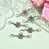 5Pcs Alloy Pendant Decorations HJEW-YW00135-4
