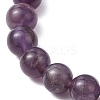 Natural Amethyst Beaded Stretch Bracelets for Women Men BJEW-JB11099-3