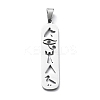 Non-Tarnish 304 Stainless Steel Pendants LS-STAS-D036-14B-P-1