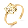 304 Stainless Steel Open Cuff Rings LS-RJEW-H213-01G-3