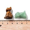 Natural & Synthetic Gemstone Carved Dog Statues Ornament G-P525-10-3