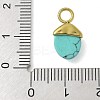 Synthetic Turquoise Pendants LS-STAS-L277-07G-04-3