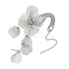 Flower Alloy Rhinestone Pendant Necklaces for Women NJEW-Z043-02P-3