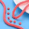 Handmade Polymer Clay Beads Strands CLAY-N008-20-7