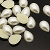 ABS Plastic Imitation Pearl Cabochons MACR-F032-8x13mm-22-1