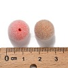 Flocky Opaque Acrylic Beads OACR-I026-01C-3