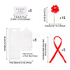 Clear PVC Candy Gift Packaging Boxes with Ribbon & Artificial Flower CON-TAC0001-20C-4