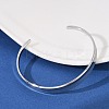 304 Stainless Steel Open Cuff  Bangles for Women BJEW-R019-03P-02-2