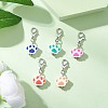 Handmade Polymer Clay & Tibetan Style Beads Pendant Decorations HJEW-JM03278-1