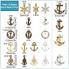 90Pcs 15 Style Tibetan Style Alloy Pendants TIBEP-SC0002-15-2