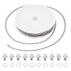DIY Brass Twisted Chains Necklaces/Bracelets Making Kit DIY-TA0011-10-1