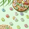 30Pcs Large Hole Dog Paw Prints Pattern Resin European Beads OPDL-YW0001-05-4