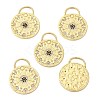 Brass Clear  Cubic Zirconia Pendants ZIRC-C024-27G-2
