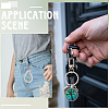 20Pcs Alloy Keychain Cabochon Settings FIND-SC0016-39-4