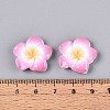Plumeria Flower Opaque Resin Cabochons CRES-T025-30D-02-4