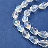 Electroplate Glass Bead Strands EGLA-E010-8x12mm-AB01-3