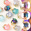 14Pcs 7 Colors UV Plating Opaque Acrylic Beads MACR-SC0002-53-3