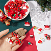 90Pcs 15 Styles Christmas Opaque Resin Cabochons RESI-SC0005-61-3