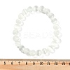 Dyed Natural Selenite Round Beaded Stretch Bracelets for Women G-U005-02J-5