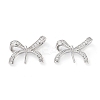 Rack Plating Brass Micro Pave Clear Cubic Zirconia Pendants KK-M280-15P-1