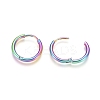 Ion Plating(IP) 304 Stainless Steel Huggie Hoop Earrings EJEW-F111A-17mm-Y-3