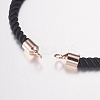 Nylon Twisted Cord Bracelet Making MAK-F019-4