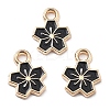 Alloy Enamel Charms ENAM-S022-01K-2