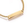 Ion Plating(IP) 304 Stainless Steel ID Bracelets BJEW-L637-10-G-2